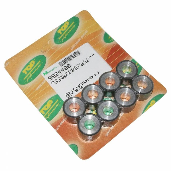 Gleitrolle Maxiscooter TOP Perf 25X17 14G (X8) FüR Piaggio 400-500 MP3, 500 X9-image