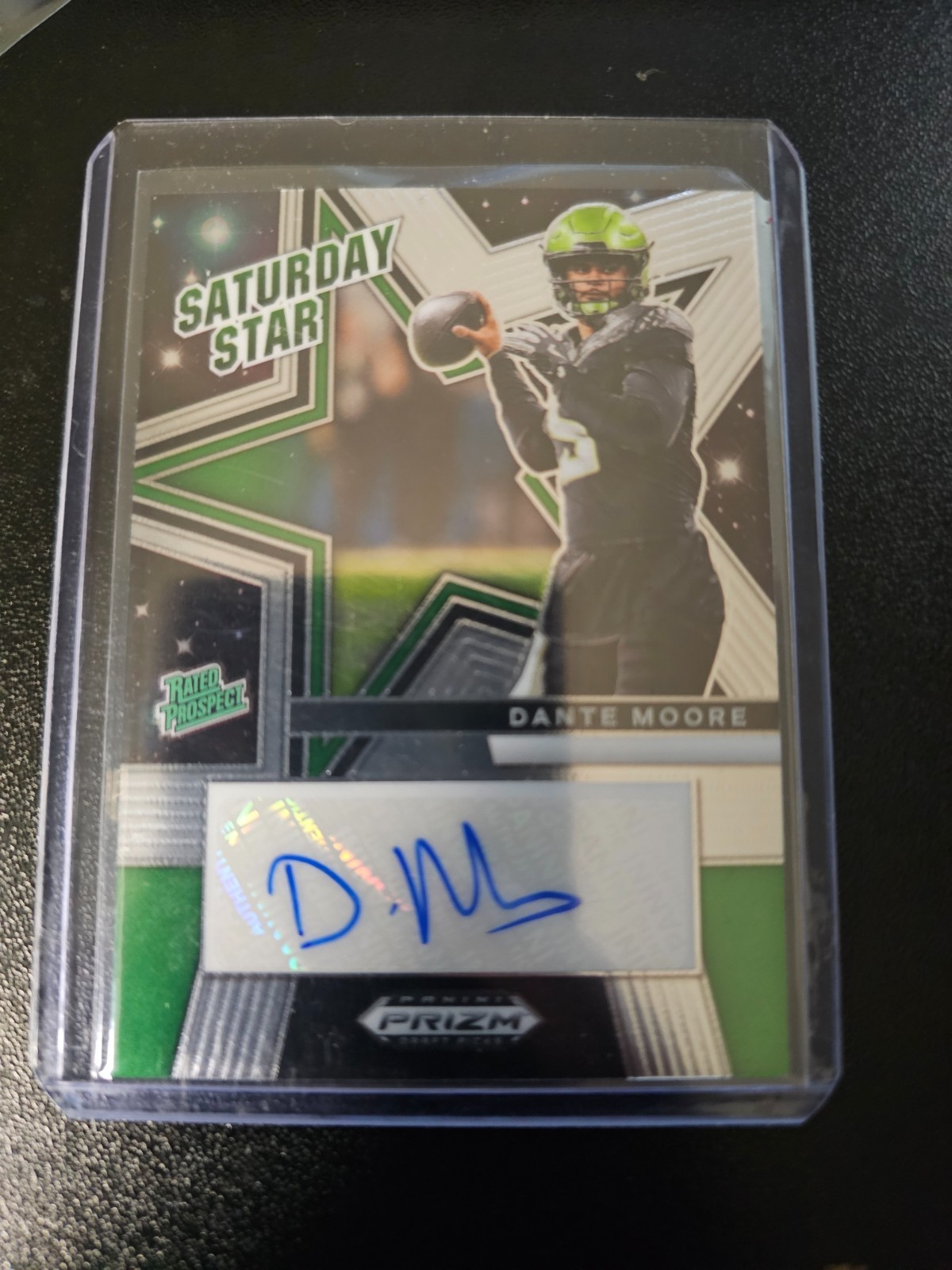 2025 Panini Prizm Draft Picks Dante Moore Saturday Star Auto RC Oregon SSS-DMO