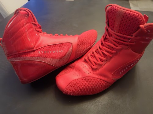 SIZE 10 MENS Ryderwear D-Mak Carbon Fibre Red