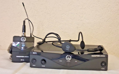 AKG PW45 Sports Set SR45 Receiver PT45 Transmitter C544L Headset RF U2