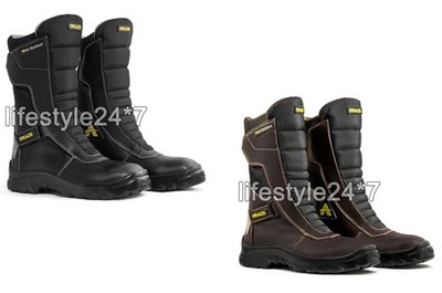 Genuine Orazo Ibis Trail Riding Motorcycle Leather Boots For Royal Enfield