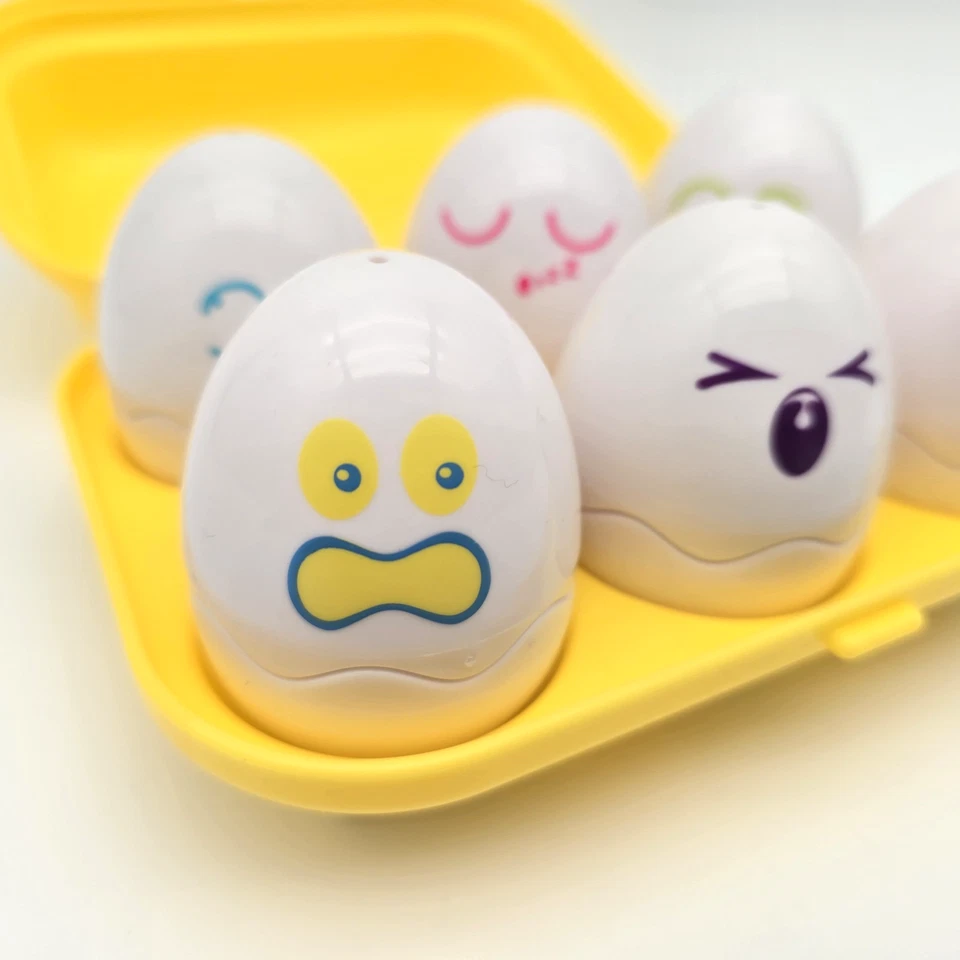 Tomy Hide & Squeak Eggs Educational Shape Sorter Play To Learn Toy Vintage 1993  - Image 2 of 4