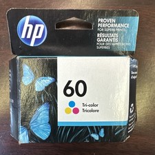 Genuine HP 60 Tri-Color Ink Print Cartridge CC643WN EXP 03/2022 New, Sealed 