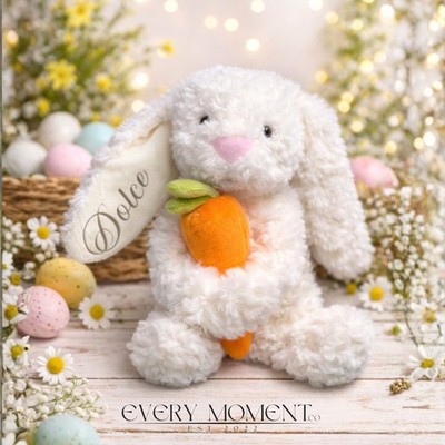 Personalisierter Osterhase Teddy mit Namen - individuelles Plüschhase Baby Geschenk