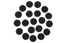 Black Adhesive Felt Circles: Variety of Sizes:   ,   , 1"