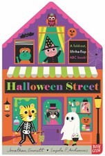 Halloween Street: A Fold-Out, Lift-The-Flap ABC Book Board Books