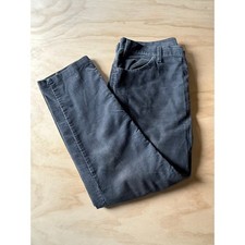 Vintage Levis 519 Corduroy Pants Gray W38 L28 Made in USA Slim Straight Hemmed