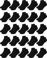 25 Pairs Kids' Socks Low Cut Socks Half Cushion Sport