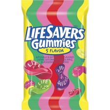 Life Savers 7 Oz. Assorted Fruit Gummies Candy 11651 Pack of 12 Life Savers