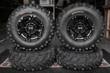 Polaris Sportsman 450 25 Bear Claw Atv Tire Viper Black Wheel Kit Pol3ca