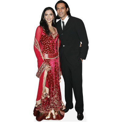 Deepika Padukone und Arjun Rampal (Duo) Mini Celebrity Cutout