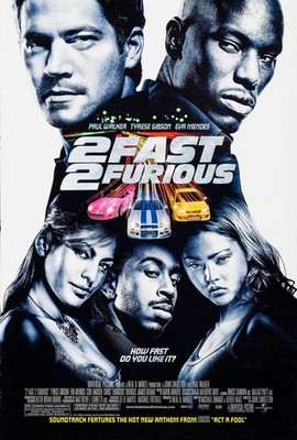 2003 2 Fast 2 Furious Movie Poster 11X17 Paul Walker Tyrese Gibson Ludacris   