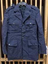 Vintage Military Jacket Mens 39L Button Front Four Pocket Epaulets 90s FLAW