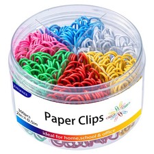 Colored Jumbo Paper Clips, 300pcs 2 Inch 50 mm Paper Clip Paperclips Colorful...