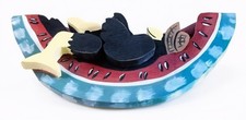 Crow Eating Watermelon Napping Wall Art Woode...