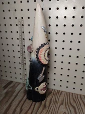 Vintage Resin Native American Indian Themed Horn