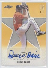 2020 Leaf Perfect Game National Showcase Yellow Shimmer 1/1 Drew Blake Auto nd3