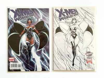 #ad Marvel: X Men Worlds Apart #1 J Scott Campbell *Wizard World Texas Sketch Cover $30.00