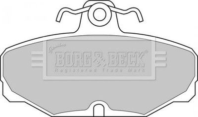 BRAKE PADS Ford Escort/Granada/Sierra Borg & Beck BBP1302 1111281 1543375