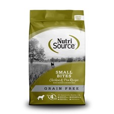 NutriSource Grain-Free Dog Food, Small Bites, Made 5 Pound (Pack of 1), Brown 10.58 per pound