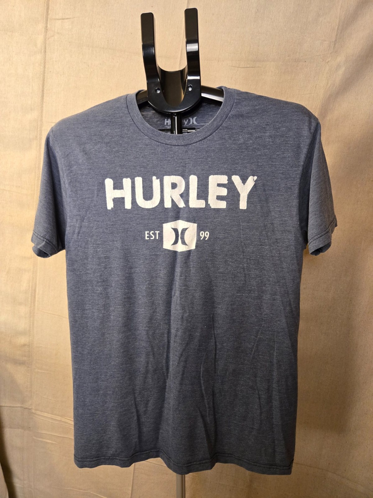 Hurley Men's Graphic T-Shirt Medium Blue EST 99 Logo