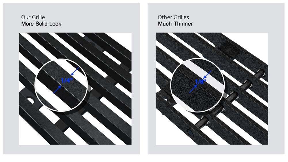 Fits 1974-1977 Chevy Camaro Lower Bumper Stainless Black Grille