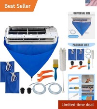 Thorough AC Cleaning Made Simple: 8-Piece Waterproof Kit with Drain Hose  Tools