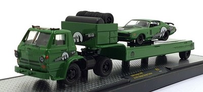Castline M2 Machines 1/64 Scale DR51 '66 Dodge L600 & '71 Charger - Cuatom