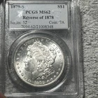 1879-S Morgan Silver Dollar Reverse of 1878 PCGS MS-62