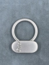 Weight Watchers Congratulations 10 Lbs Silver Locking Fob Key Chain Ring 1-5/8"