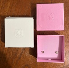 Swarovski Rose Gold Angelic Earrings With Box - NEVER WORN