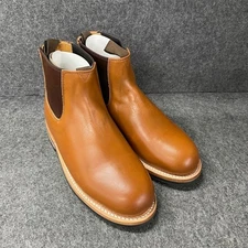 HUCKBERRY Vibram 430 Mini Lug Chelsea Boot Men's Size US 8.5 Chestnut 