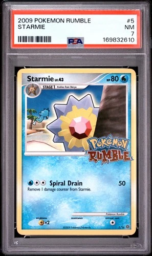 2009 POKEMON RUMBLE #5 STARMIE PSA 7