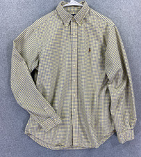 Polo Ralph Lauren Shirt Mens Large Classic Fit Button Check Pony Long Sleeve