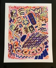 abstract art print 20 x 16
