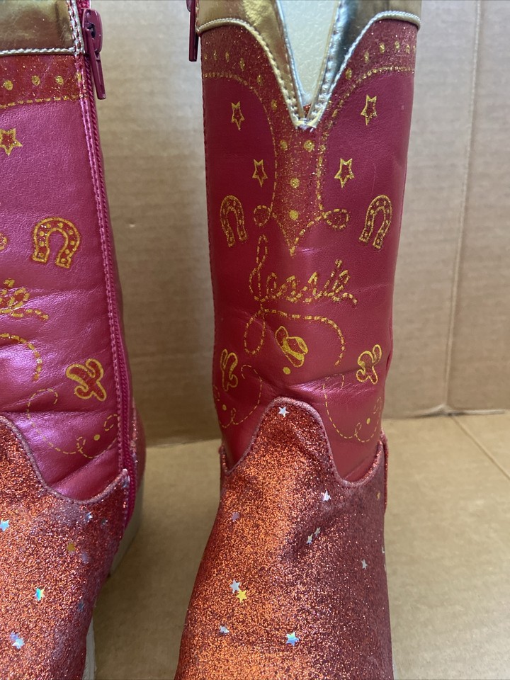 Disney Store Toy Story Jessie Boots Red Size 12/1 *preowned* never
