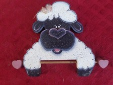 Handcrafted Wooden Sheep Small Notepad Holder