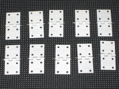 10 Stück Nylon Scharniere 34x16mm Kavan montiert für Holz u. Schaumstoff 0073
