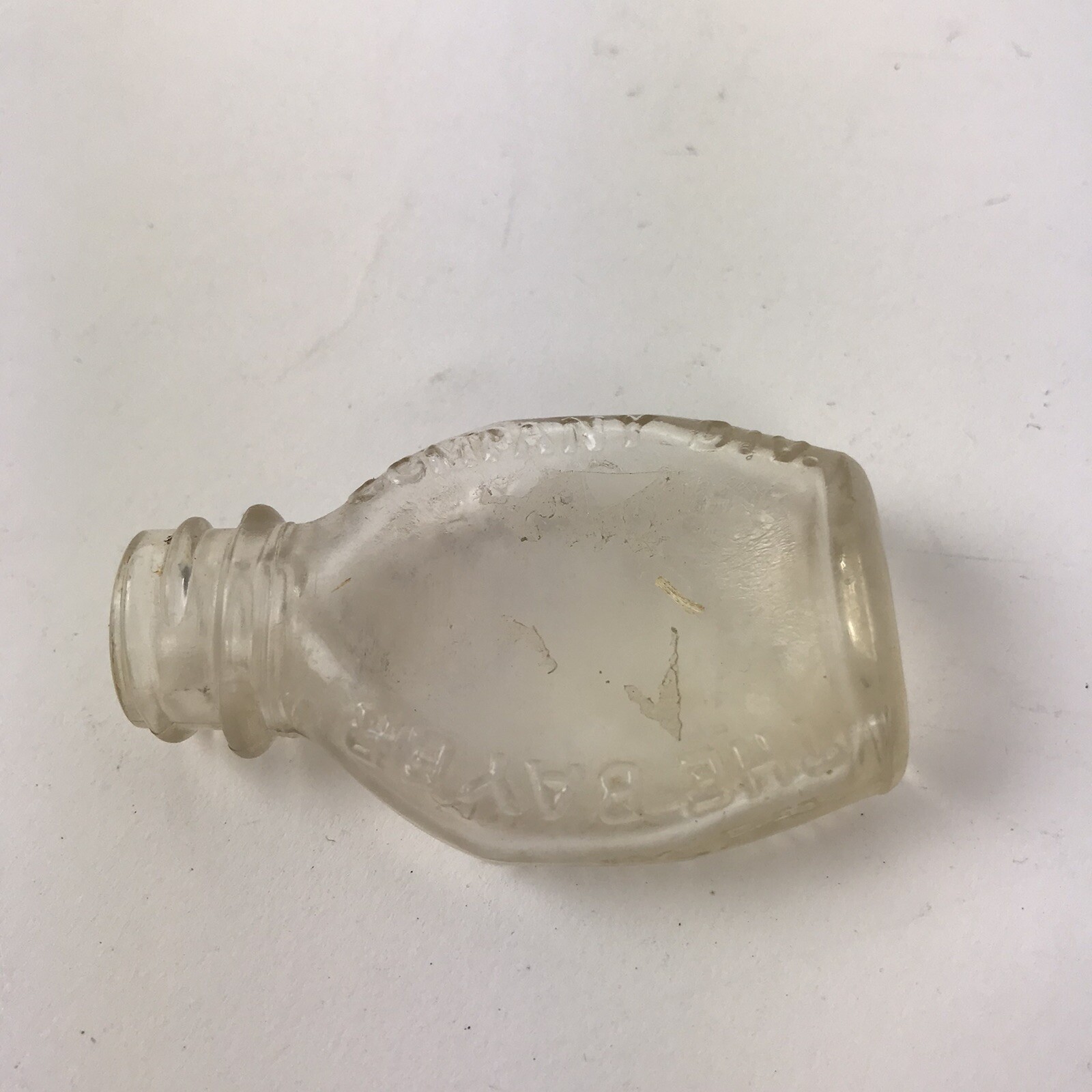 Vintage Miniature Glass Bottle The Bayer Company Div Medicine eBay
