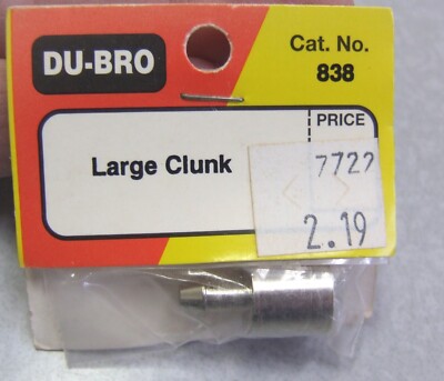 Genuine NOS DU-BRO Large Clunk #838 FOR RC FUEL TANKS USA