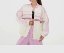 Women's adidas Originals '80s Track Top Stripe Full Zip Up Jacket JC6146 New 90