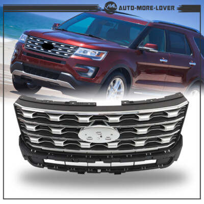 For Ford Explorer 2016 2017 Front Bumper Grille Chrome FB5Z8200AC FO1200577C