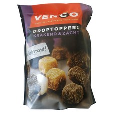 Venco Licorice | Venco Drop Toppers Crunchy Soft | Dutch Liquorice | 7.61 Oz | D