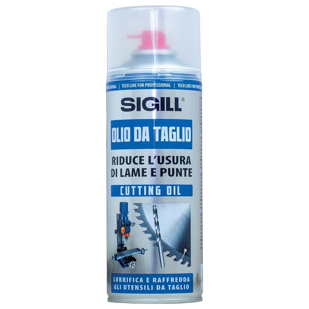OLIO DA TAGLIO SPRAY LUBRIFICANTE PER FORATURA FRESATURA TORNITURA ML.400 SIGILL