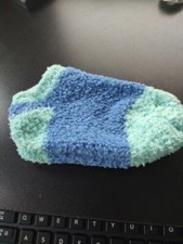 Target Kids Cozy Socks Multi-Color blue green Size-7-8.5 NWT