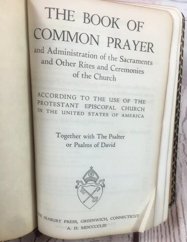 Seabury 1928 Book of Common Prayer BCP Hymnal Protestant Episcopal Leather - Picture 10 of 12