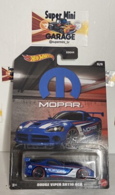 HOT WHEELS DODGE VIPER SRT10 ACR MOPAR SERIES 5/5 BLUE 1/64