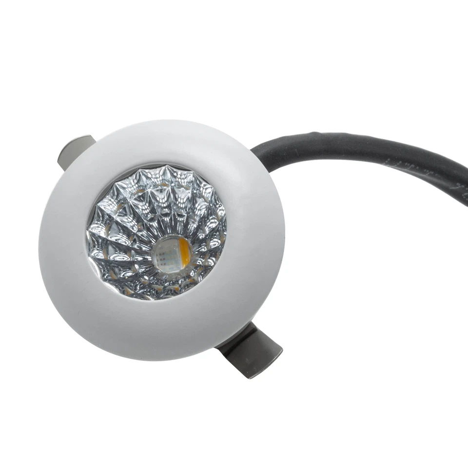 Faretto LED mini RGB RGBW SPOT incasso 25mm 2W 24V sincronizzabile DMX512 luce - Immagine 3 di 4