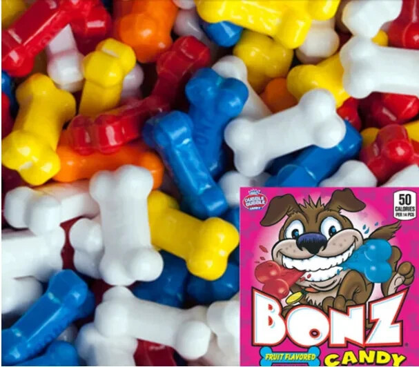 Bonz 15 LB Assorted Dog Bone Fruit Bulk Vending Candy FREE SHIP 48