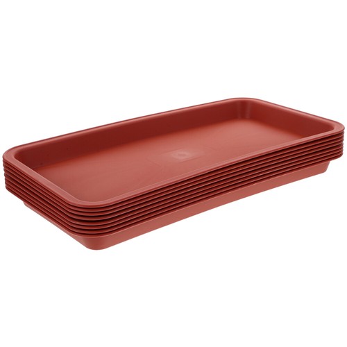 8Pcs Rectangular Flower Pot Saucer Plant Tray for Pots Reusable Plant Saucer